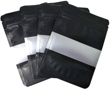 Load image into Gallery viewer, 100 Pcs Resealable Stand Up Pouch with Frosted Clear Window
