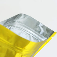 將圖片載入圖庫檢視器 Gold stand-up pouch with window