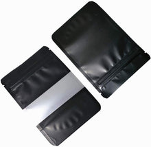 將圖片載入圖庫檢視器 100 Pcs Resealable Stand Up Pouch with Frosted Clear Window