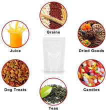 將圖片載入圖庫檢視器 Clear Zipper Stand Up Pouch 100Pcs