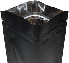 將圖片載入圖庫檢視器 100PCS Matte Black Stand-Up Resealable Pouch