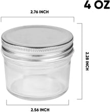 將圖片載入圖庫檢視器 4oz Glass Jars With Lids 140pcs/ box