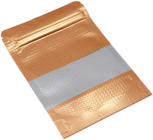 將圖片載入圖庫檢視器 Rose Gold Food Storage Zipper Lock Pouch With Window