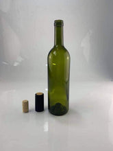 將圖片載入圖庫檢視器 750ml Wine Glass Bottles With Cork Top & Screw Top