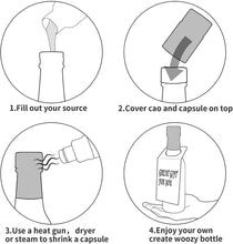 將圖片載入圖庫檢視器 8.5 OZ Glass Bottle with Leak Proof Screw Caps for Oil, Juicing Bottles With Caps Shrink Capsules, Vinegar, Syrup 250ml 60pcs