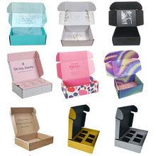 將圖片載入圖庫檢視器 Custom Logo Printed for folding paper product packaging box Cookies Cake Gift Paper Box