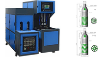 將圖片載入圖庫檢視器 Semi-automatic Two Cavity Bottle Making Machine Blow Molding Equipment PET Plastic Bottle Blow Molding Machine