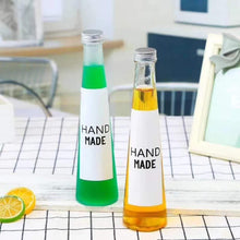 將圖片載入圖庫檢視器 taper shape long neck tall slim 325ml beverage juice conical glass bottle with metal screw cap