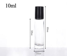 Load image into Gallery viewer, 10ml Glass Roll On Bottles Empty Refillable Aromatherapy Perfumes Sample Vials Essential Oil
