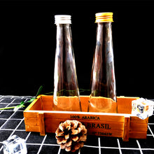 將圖片載入圖庫檢視器 taper shape long neck tall slim 325ml beverage juice conical glass bottle with metal screw cap