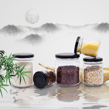 將圖片載入圖庫檢視器 Wholesale Food Grade Empty Round Clear Mini Glass Jar with Lid