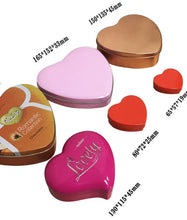 Load image into Gallery viewer, heart shape tin can for dream cake &amp; chocolate packaging 90pcs
