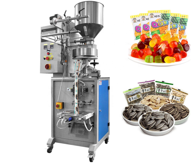 Small sachets pouch filling vertical packing machine