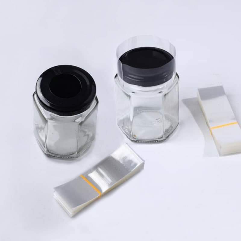 Clear Perforated Shrink Band Heat Shrinkable cap seal Wrap Tamper Seal 400pcs per bandle