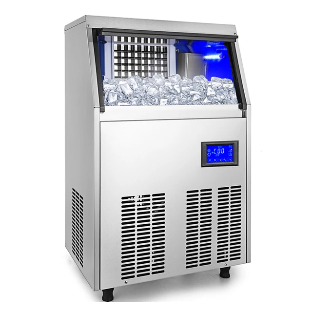 Cube ice maker machine Water-cooled type 220V 60Hz produce up to 100KG/24 hours