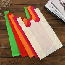 將圖片載入圖庫檢視器 COD 50 Pcs Sando Eco Bag Plain reusable tote Non-woven shopping vest handbag
