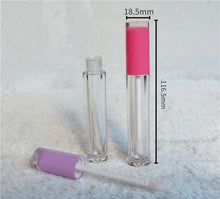 Load image into Gallery viewer, 5ml Gem Lipgloss Lip tint Tube Bottle empty container with wand applicator
