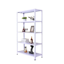 將圖片載入圖庫檢視器 White adjustable warehouse heavy duty metal storage shelf rack
