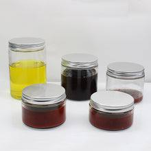 將圖片載入圖庫檢視器 96pcs/ box 250ml round wide mouth short glass jar with Aluminium cap for honey with silver lid
