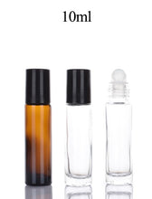 將圖片載入圖庫檢視器 10ml Glass Roll On Bottles Empty Refillable Aromatherapy Perfumes Sample Vials Essential Oil
